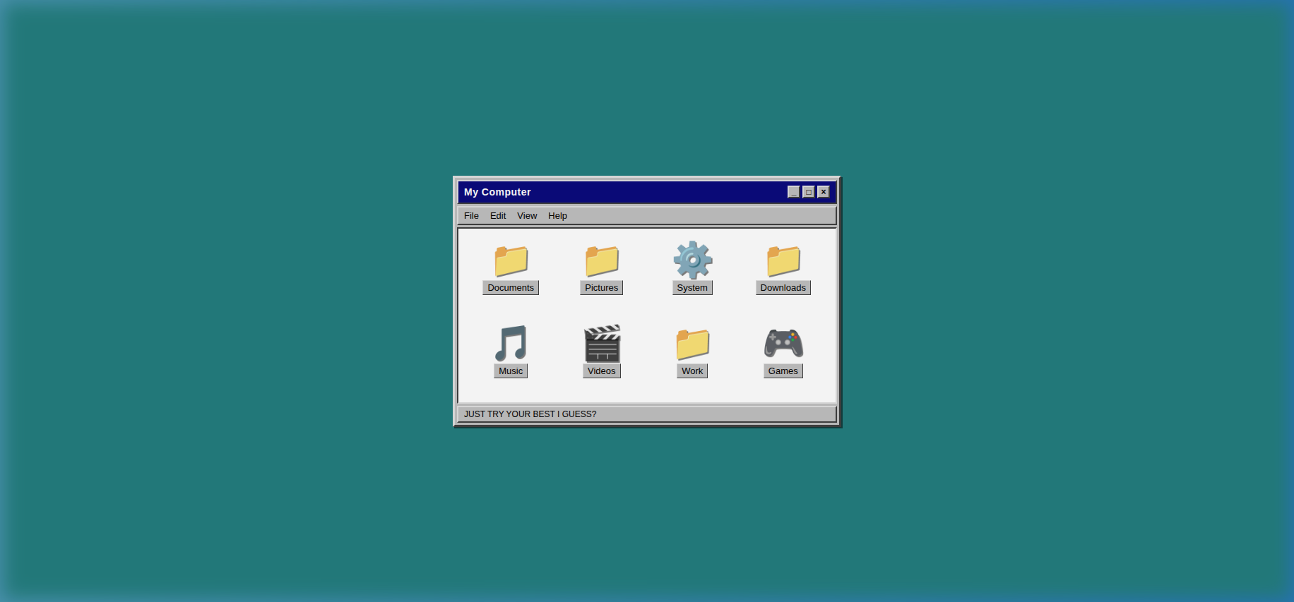 Win95 Melting Folders Screenshot